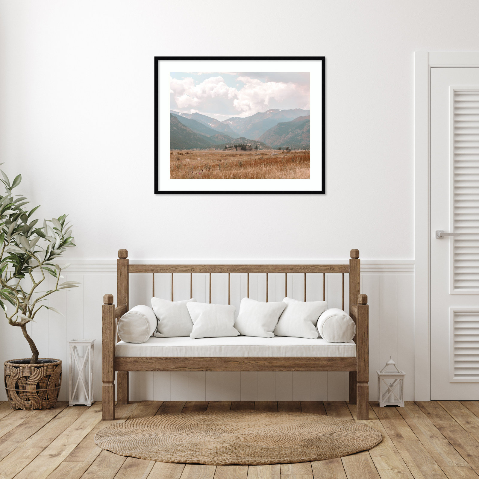 Wanderings by Alicia Abla, Black, 33" H x 41" W x 1" D