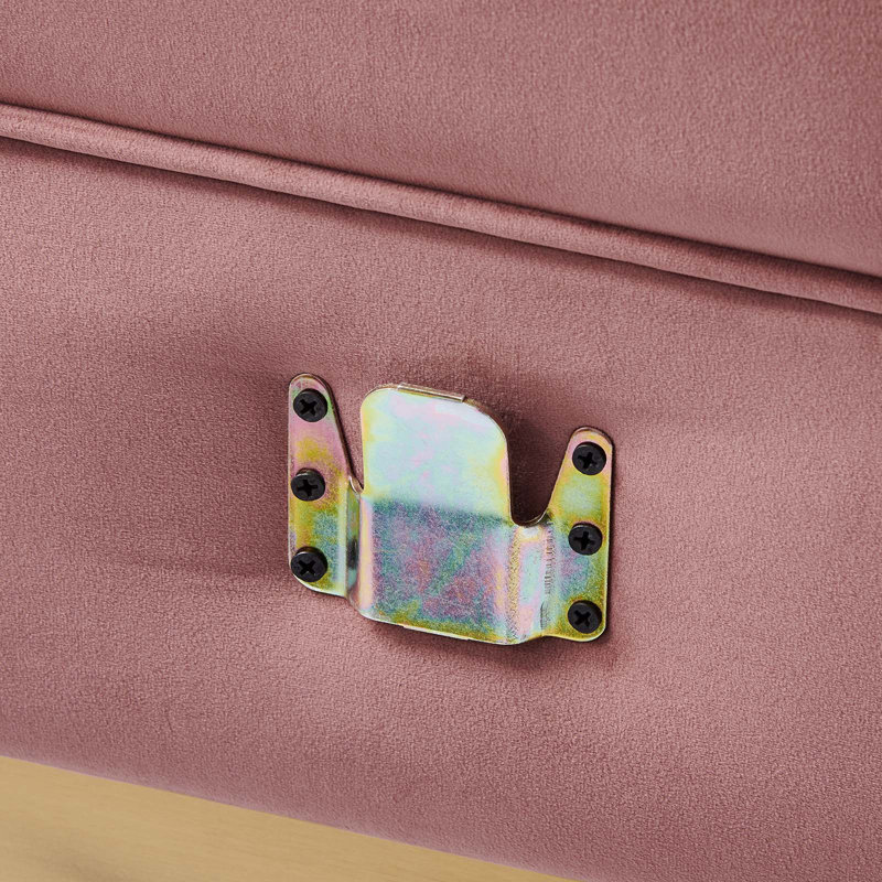Canapé modulaire modulaire en velours 6 pièces Modway Sanguine, Velours vieux rose