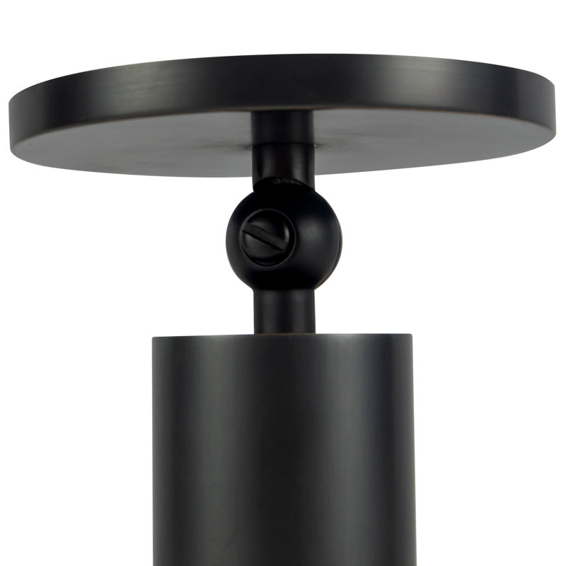 Mason 5-in Black dimmable LED Semi-Flush Mount, Oil Rubbed Bronze