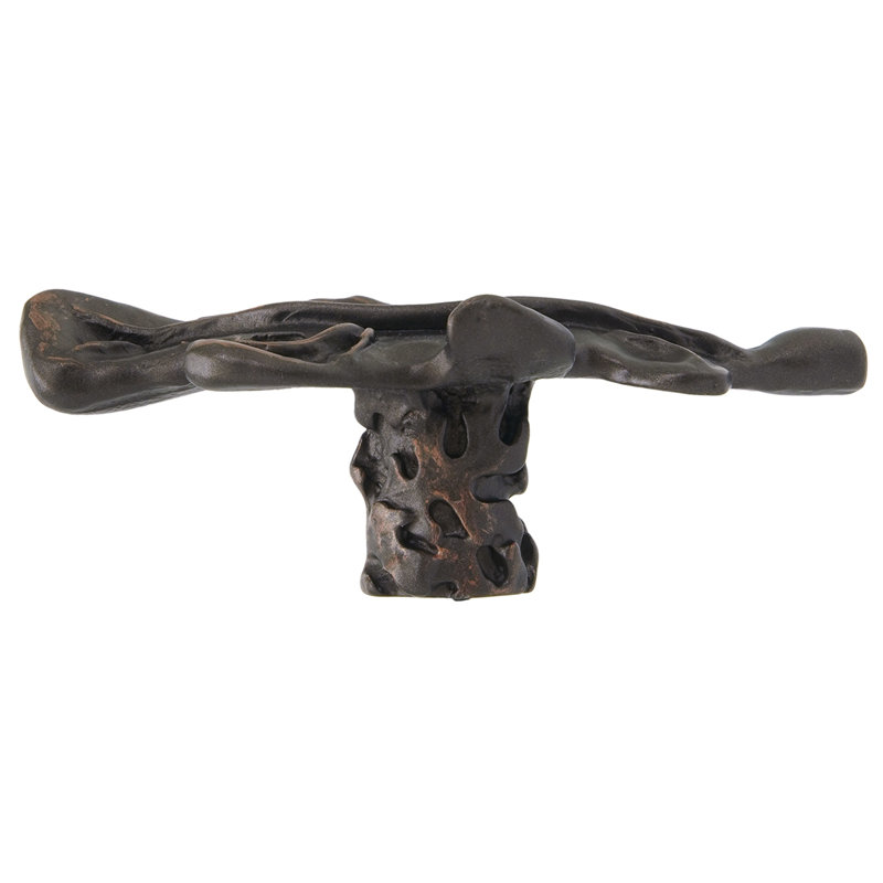Lodge oak leaf knob in finish Chalice, Oil Rub Bronze