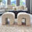 18" H Stain Resistant Boucle Ottoman