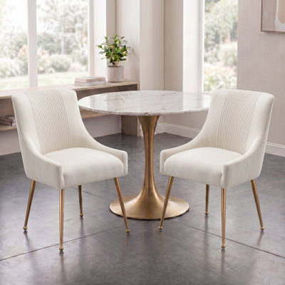 Elian 19.7'' H Velvet Upholstered Side Chair