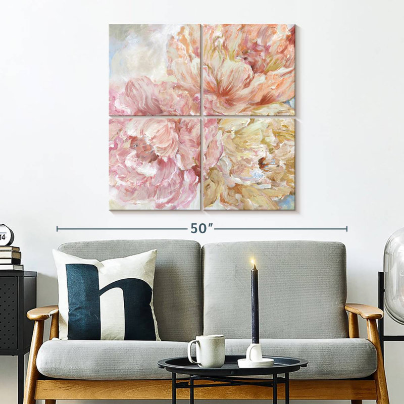 Pivoines Harnek Contemporary II, H 32 po x l 32 po