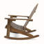 Chaise berçante d'extérieur en bois
