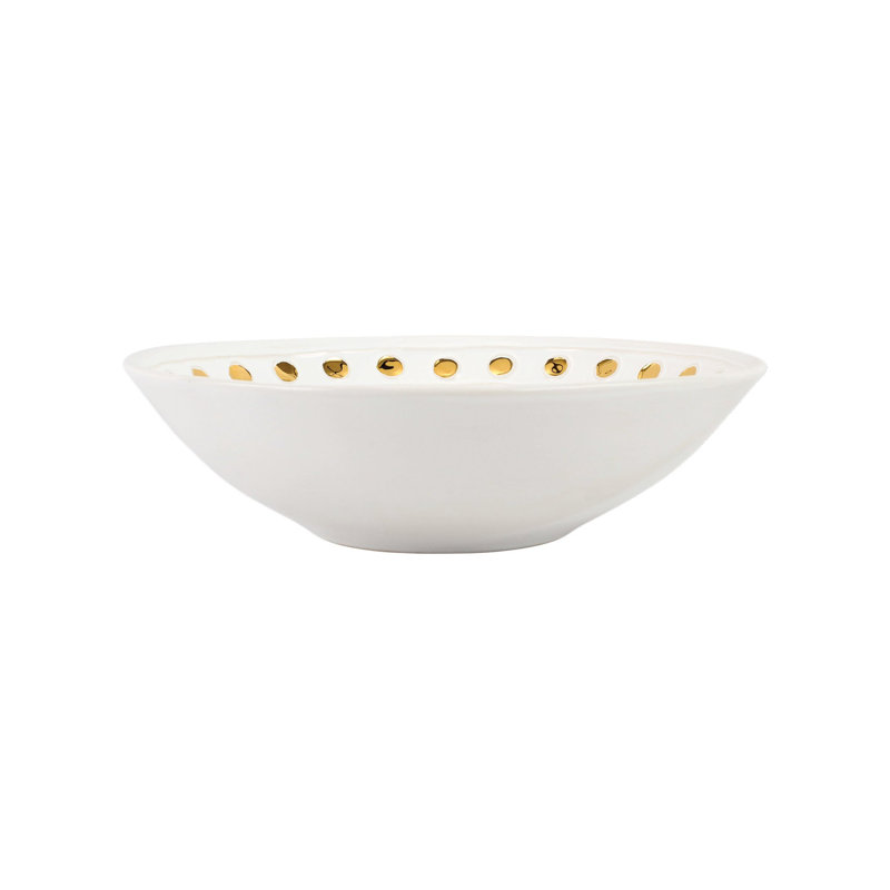 Bol de service Medici Gold, H 3,5 po x l 12,5 po x P 12,5 po