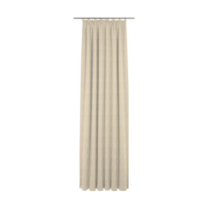 Aberdene Room Darkening Curtains Single Panel, 245cm H x 132cm W, Gold