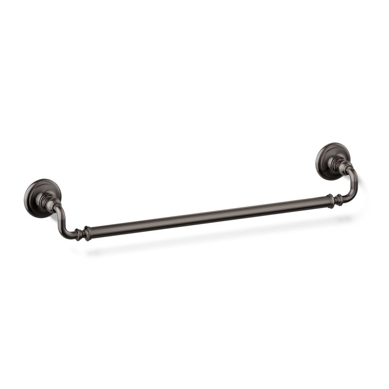Artifacts® Wall Mounted Towel Bar, Vibrant Titanium, 3" H x 27" W x 3.5" D