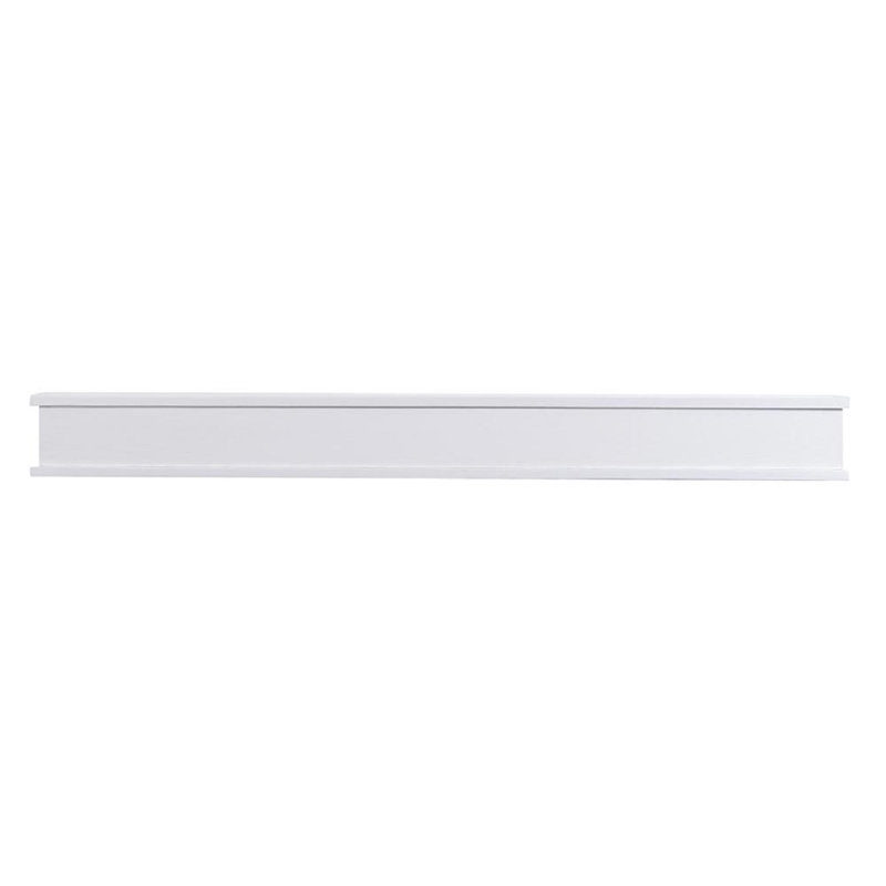 Floating Wood Fireplace Mantel Shelf - 100% Hardwood Oak Shelf For Hanging Above Fireplaces, White Oak, 48"