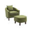 Confortable fauteuil d'appoint Mid-Century moderne avec repose-pieds pour la détente-498131230