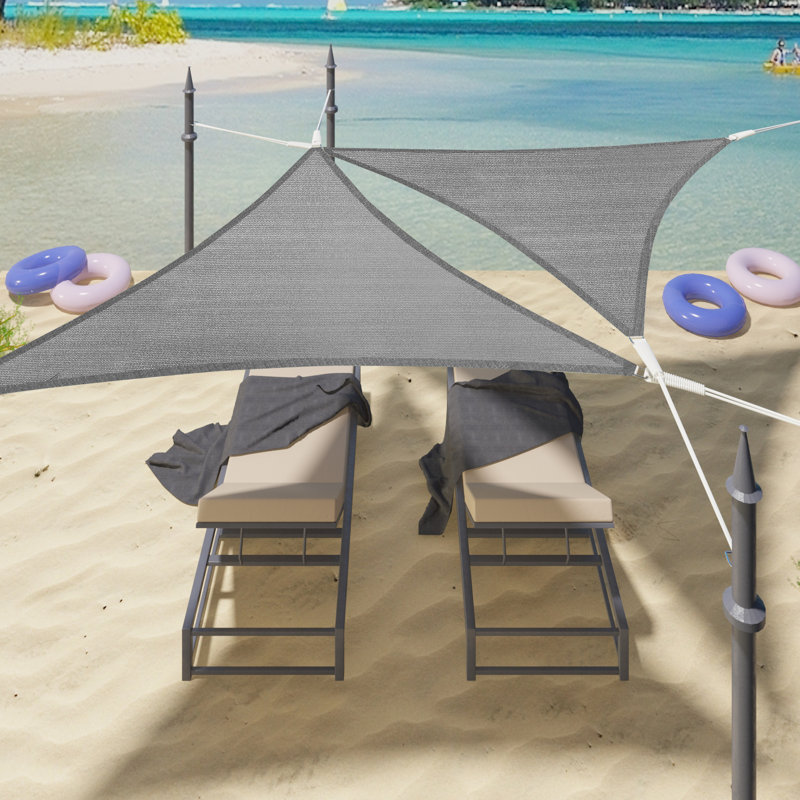 Dupuyer Triangular Shade Sail, Grey, 300cm W x 300cm D