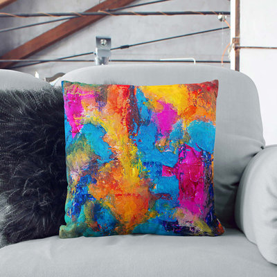 Abstract Square Throw Cushion