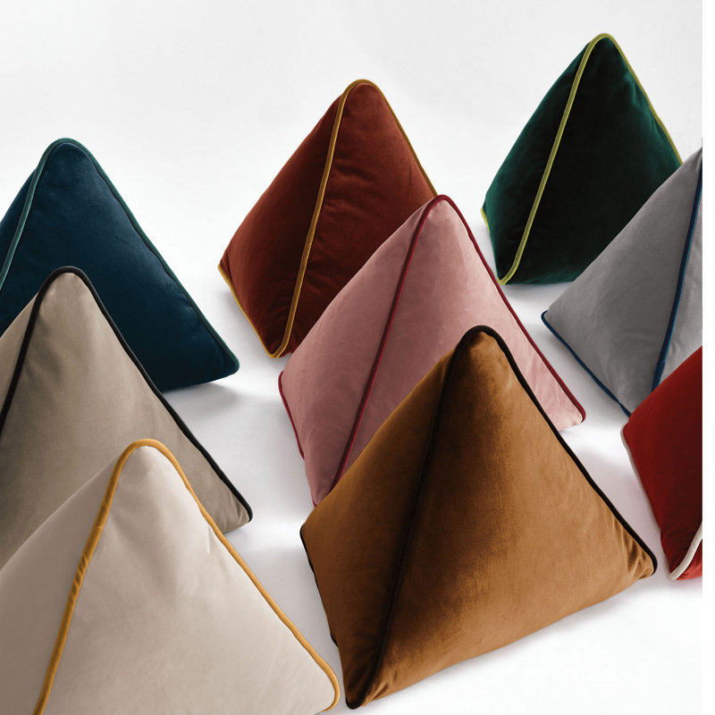 Housse et insert de coussin décoratif Studio 773 Lifestyle Pyramid, Ivoire