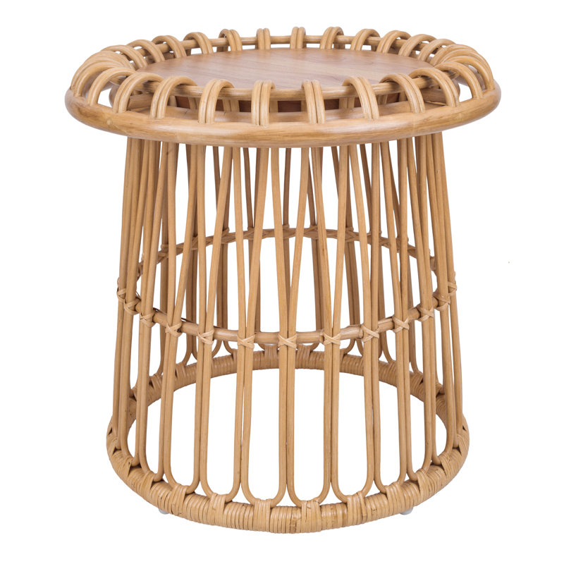 Dezirae Solid Wood Top End Table