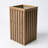 Square Grove Column Planter - Medium Brown