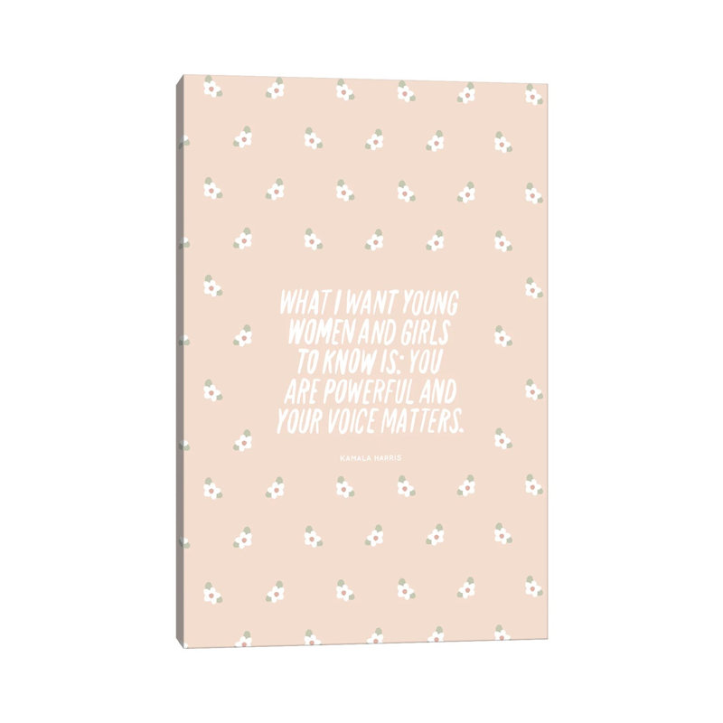 Your Voice Matters 1 Piece Wrapped Canvas Wall Art, 30.48cm H x 20.32cm W x 1.91cm D