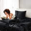 Drap-housse noir 7 pièces 100% satin
