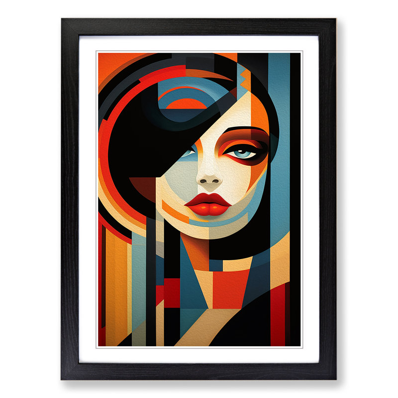 Single Picture Frame Print on Wood, Black Framed, 34cm H x 25cm W