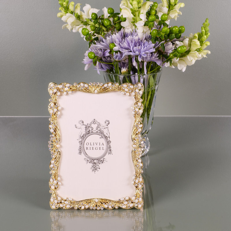 Audrey Metal Picture Frame, 5" x 7", Gold