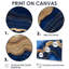 Crystal Mysteries Of Aqua Wood Slice II - Cristaux, art mural pour le salon-911091635-911091632-911091643