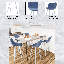 Tabouret de bar 41 po en cuir avec pieds en acier inoxydable-1911943941-1891155549