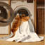 Tapis chic et luxueux lavable à la machine Wilkerson Croissant - Beige-899323159