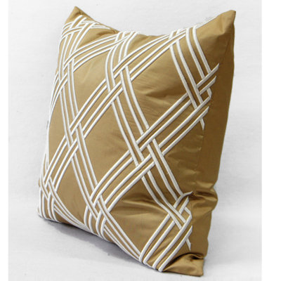 Embroidered Throw Pillow