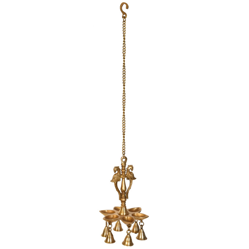Lampe à perroquet avec clochettes