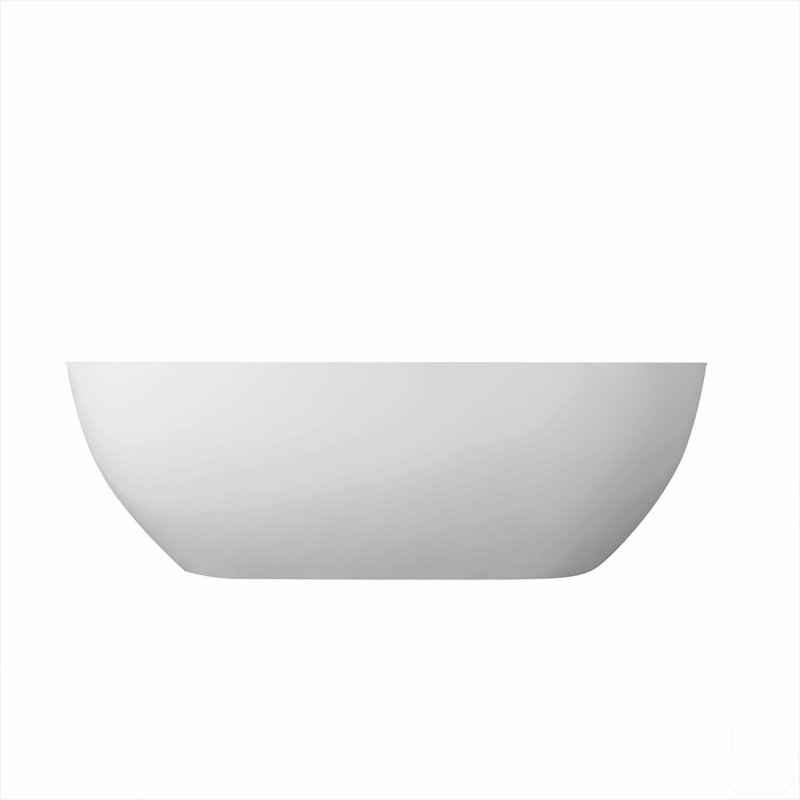 68.9 Inch Freestanding Solid Surface Soaking Bathtub