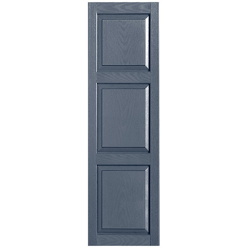 Paire de volets sur mesure en vinyle sur mesure, 18 po, 64 po, Indigo