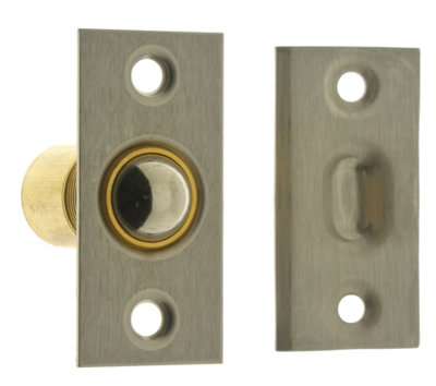Solid Brass Narrow Square Roller Ball Catch