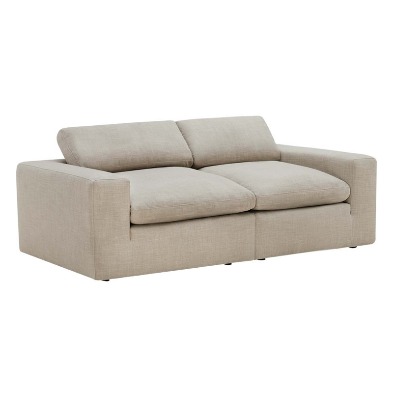 Canapé modulaire rembourré 2 pièces Asher, Beige