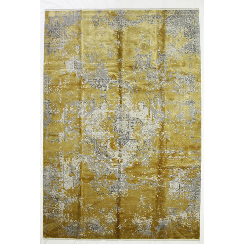 Tapis contemporain touffeté à la main 7 pi 9 po x 11 pi 3 po