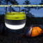 Lanterne de camping à DEL - Mini lampe de poche imperméable et parfaite avec base magnétique pour les ouragans d'urgence, d'extérieur, de randonnée, de maison et de voiture - ensemble de 2 cadeaux