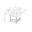 Steel Fire Pit Table Gas Fire Pit for Outdoor Outside Patio Deck and Garden