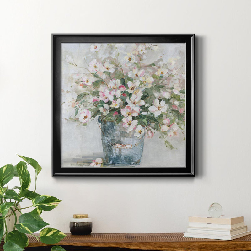 Rustic Arrangement - Peinture sur toile encadrée, Noir, H 34,5 po x l 34,5 po x P 1,5 po