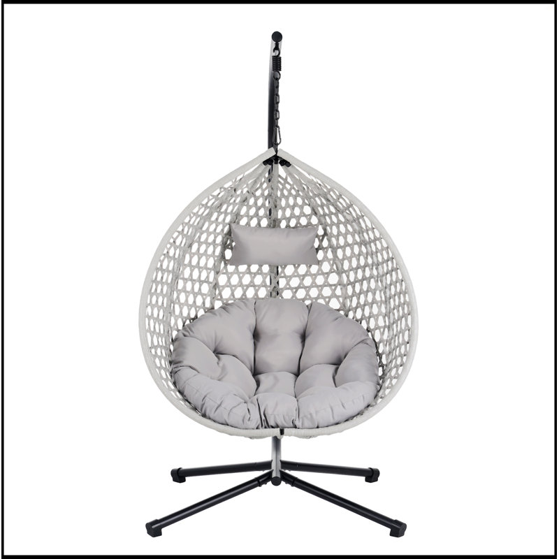 Fauteuil à œufs suspendu polyvalent, Gris, Gris
