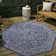 Hagerman Vintage Filigree Textured Weave Navy/Gray Indoor/Outdoor Rug