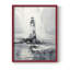 NAUTICAL Series D - Impression encadrée de qualité supérieure - Prêt à accrocher - Aucun clou requis-466123644-466123645