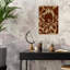 Motif floral terreux, impression de fleur rustique organique naturelle, art mural-130680328