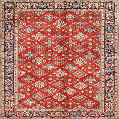 Tissé à la machine à la machine de fabrication orientale en laine/polyester marron/noir/crème Tapis décoratif