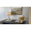 Lampe de table en bois massif Nordic avec abat-jour tambour en lin, éclairage décoratif à intensité variable pour la chambre à coucher, le salon ou la table de chevet -556323673