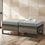 Repose-pieds de patio extérieur en osier avec coussin Ingvald (ensemble de 2)-1626738550-1619251989