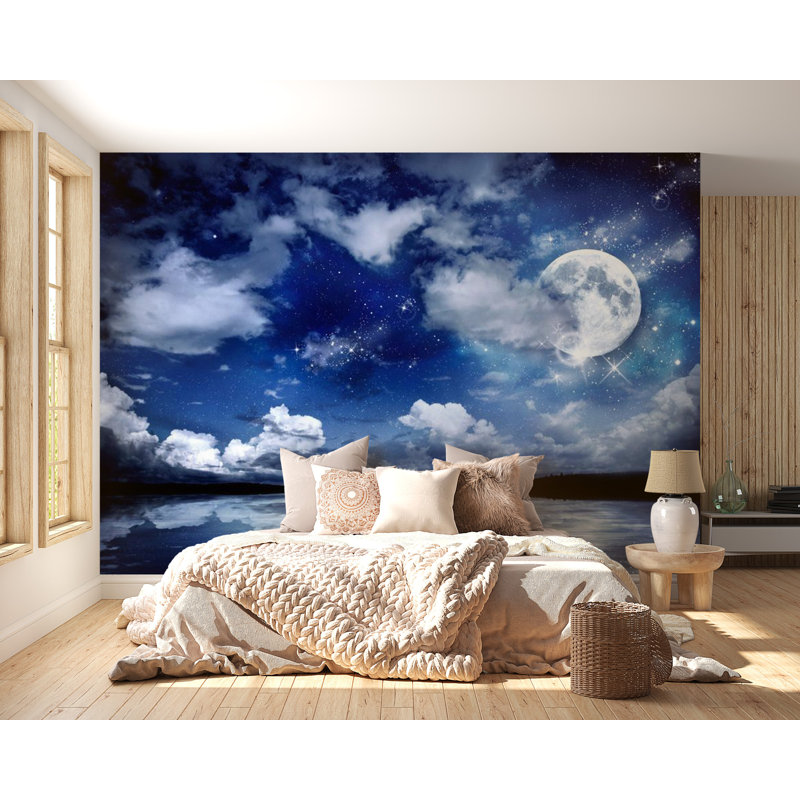 Murale nuit magique Kenechi, L 96 po x l 135 po