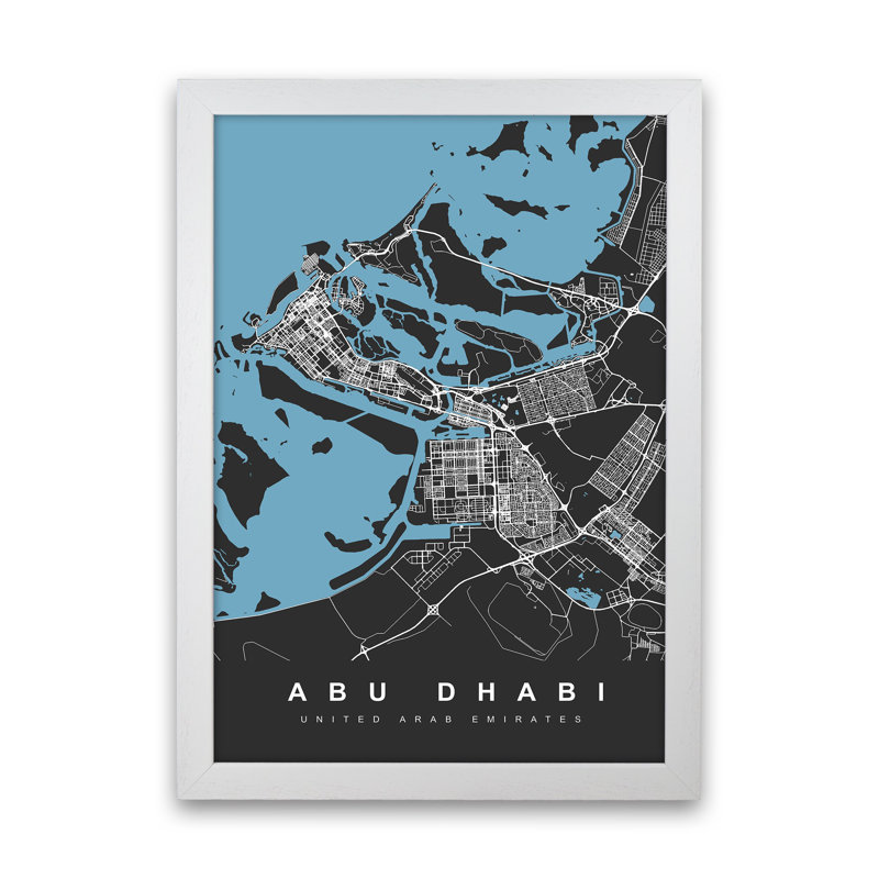 Abu Dhabi - Print, White Paper, 34cm H x 25cm W x 3cm D