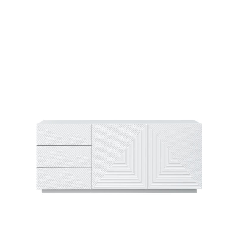 Aaizah 167cm Sideboard, White Matte