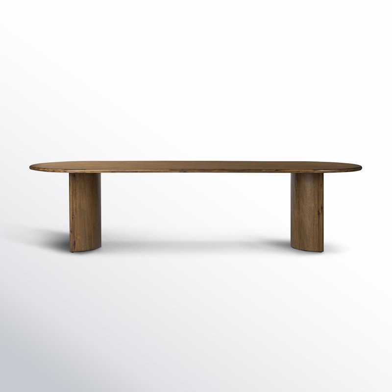 Haiden Oval Dining Table, Sandy Acacia, 30" H x 118" W x 42" D