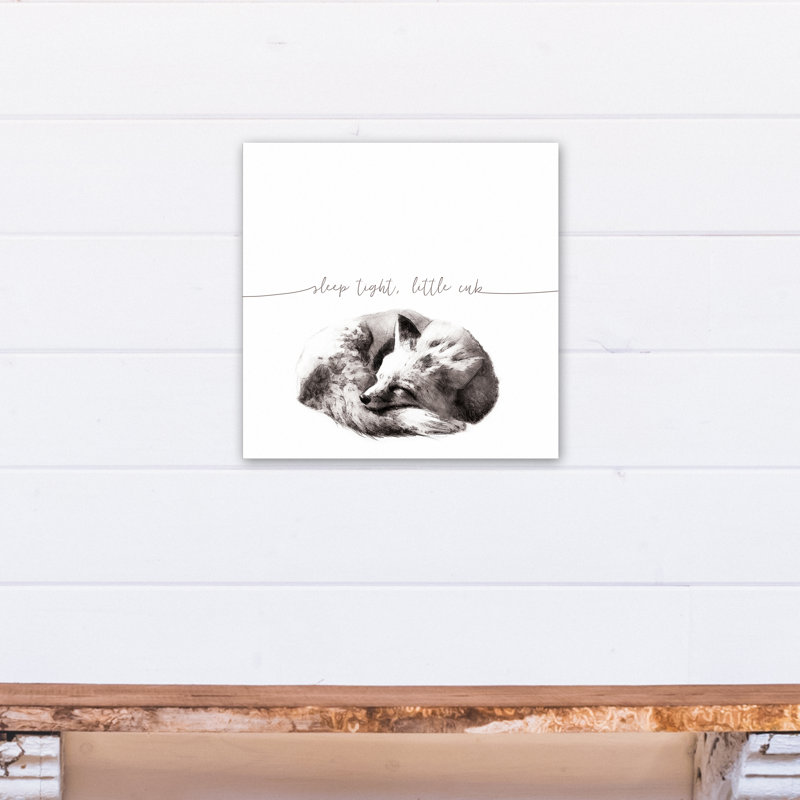 «Sleep Tight Little Cub», art sur toile
