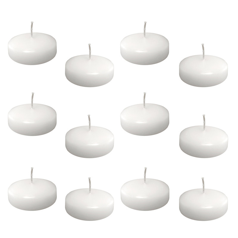 Bougies flottantes en cire - 12 unités, Grand