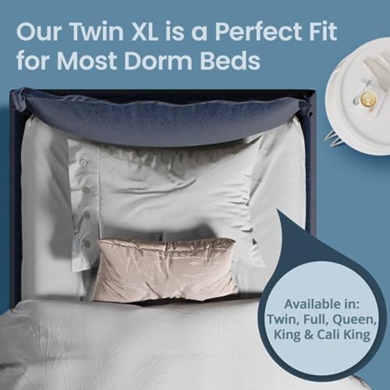 Waterproof Twin Size Mattress Protector - Fitted With Stretchable Pockets - Machine Washable Cotton Blend Mattress Cover For Bed
