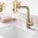 11.7"H Stainless 360° Swivel Bathroom Faucet With 3-Function Pull-Out Sprayer